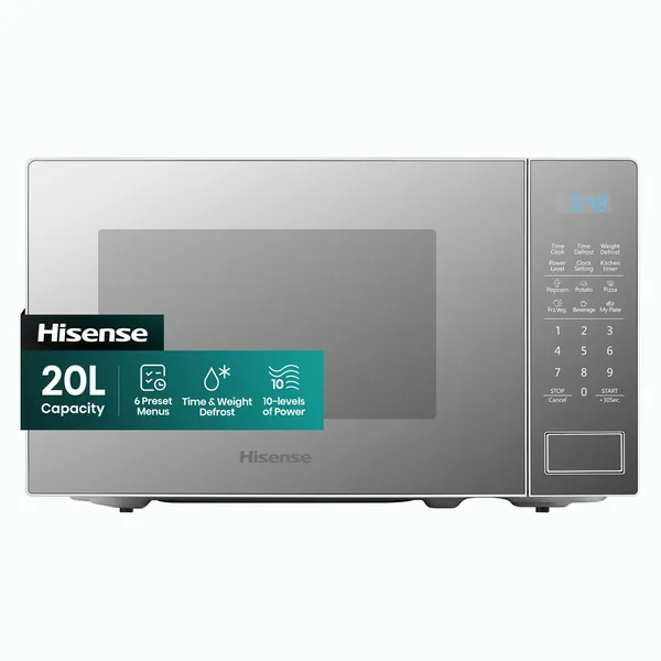 Hisense 20L Electronic Microwave Oven - Mirror