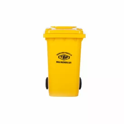 TBP Dustbin 360L with Two Wheels without Pedal TBP-360A-RED/YELLOW
