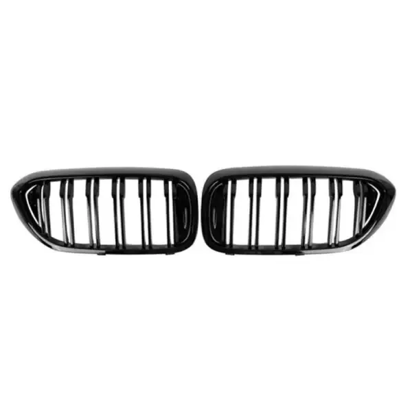 Front Bumper Grill Glossy Black CC-1575 Compatible With BMW 5 Series G30 2017-2020