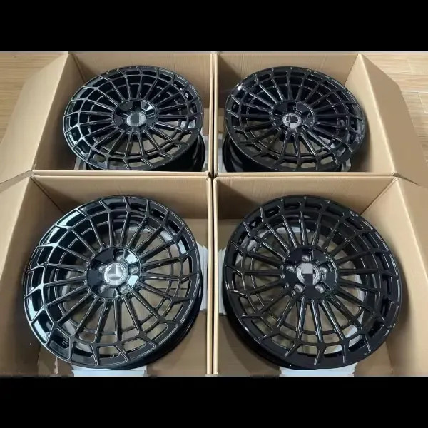 Forged Black 18" 19" 20" 21" 22" Inch Alloy Wheels Set Compatible With Mercedes Benz AMG C43 C63 C63S E63 E63S S63 S65