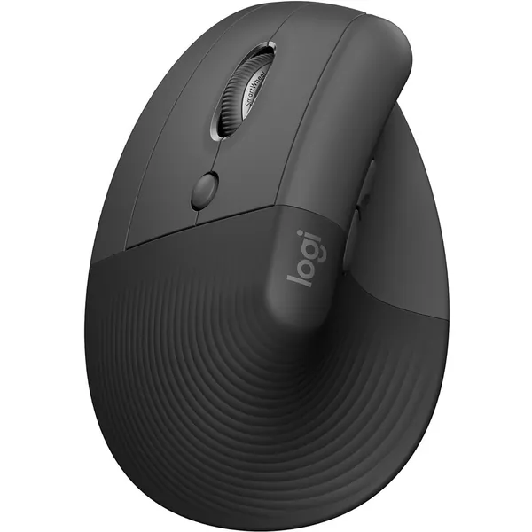 Logitech Lift Vertical Left Handed Ergonomic Wireless Mouse (Graphite)