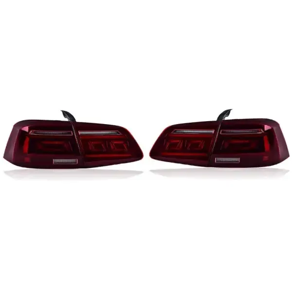 Upgraded Led Rear Lamp Taillight Tail Light Red CC-4993 Compatible With Volkswagen Vw Passat Magotan B7 2011-2015