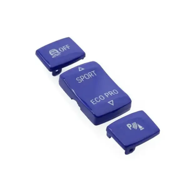Esp Sports Parking Button Set 61319252912-q3-3 Blue CC-1073 Compatible With Bmw 3 Series F30 F34 Gt 12-19 1 Series F20 12-18 2 Series F22 14-18 4 Series F32 13-19