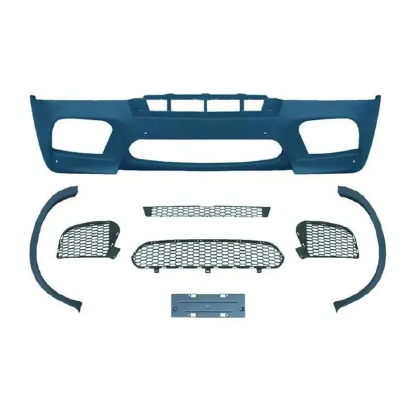 Front Bumper Upgrade Convert To M Sport Mp M Performance M Sport X5m Bodykit Wheel Arch E70-002 Gc CC-9329 Compatible With Bmw X5 E70 2010-2013