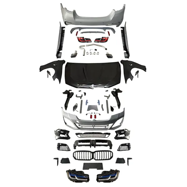 M Tech Upgrade Facelift Conversion Cs Hood Fender Bodykit Bumper Headlight Taillight CC-6328 Compatible With Bmw 5 Series F10 F18 2010-2017 To 2021+ G30 G38 F90 Lci M5 M Sports