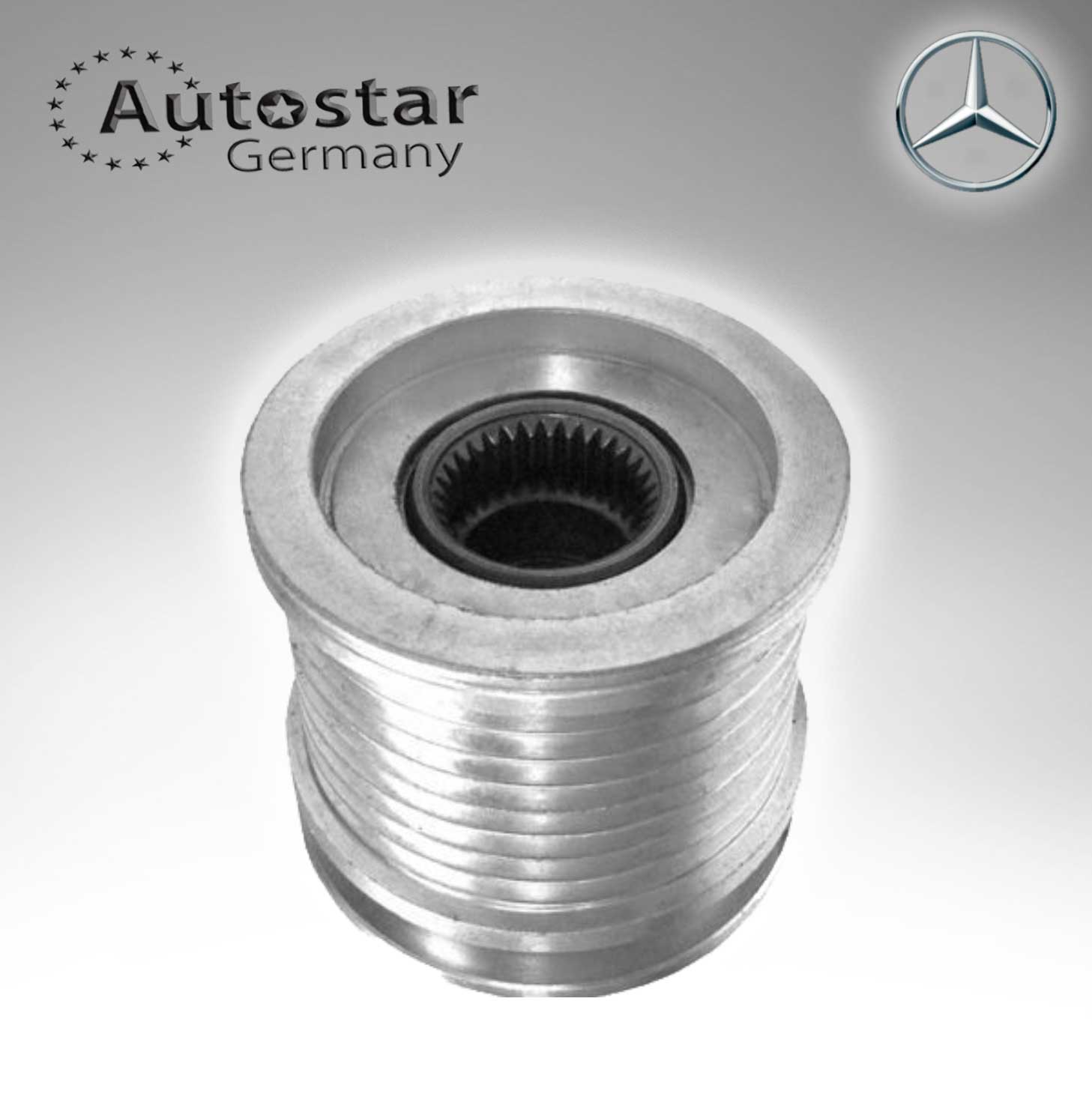 MERCEDES BENZ PULLEY ALTERNATOR CLUTCH W463, W211 6421500760