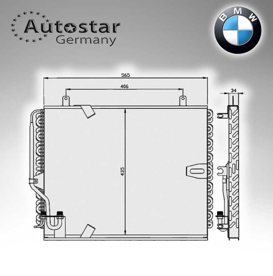 BMW CONDENSER E34 64531382291