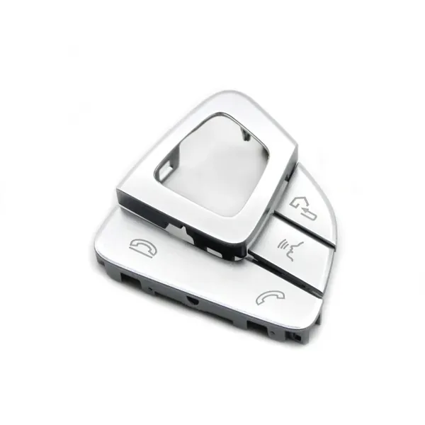 Multifunction Steering Wheel Left Right Volume Control Switch Button Cover Silver CC-6688 Compatible With Mercedes Benz E Class W213 2016-2018 E Class W238 Coupe Cabriolet 2016-2018