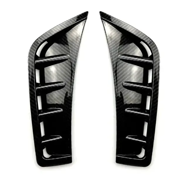 Amg Front Bumper Lip Splitter Skirts Flag Spoiler Zst-155 Cf Carbon Fiber Look CC-4415 Compatible With Mercedes Glc Lci W253 X253 2020-2023