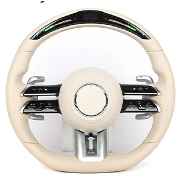 Upgraded Custom Amg Brabus Maybach Full Steering Wheel Style 9bcd145 CC-8147 Compatible With Mercedes A B C E S G V M Class Ml Gl Gla Glb Glc Gle Gls Slk G55 G63 G Wagon Eqs