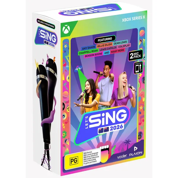 Let's Sing 2026 2 Mic Bundle Xbox Series X Game