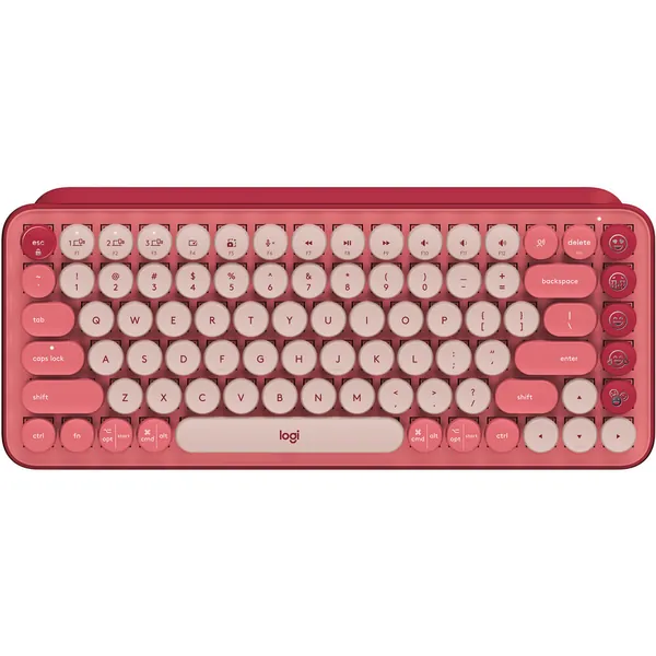 Logitech POP Keys Wireless Bluetooth Mechanical Keyboard (Heartbreaker Rose)