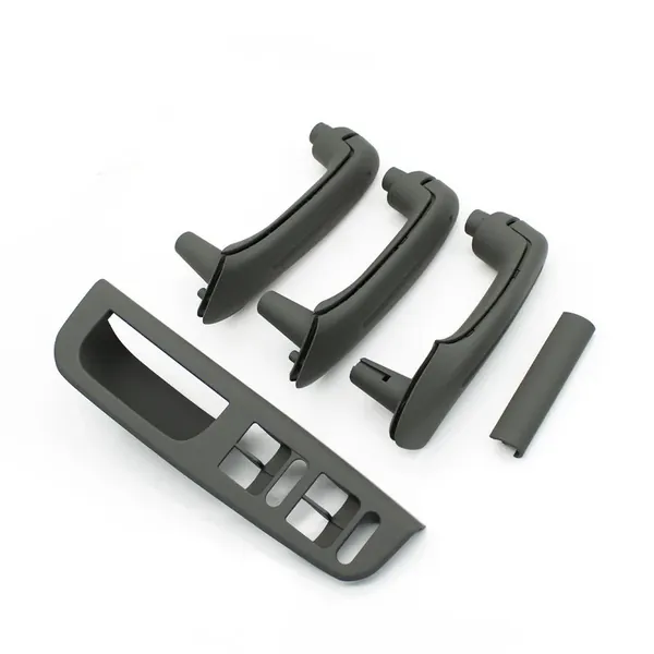 Inner Door Pull Grab Handle Cover Panel Trim Gray Usa CC-5972 Compatible With Volkswagen Vw Jetta Mk4 1999-2004 Bora Golf Mk4 1999-2004