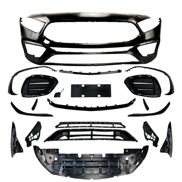 Upgrade Convert Upgrade to Amg45 Front Bumper Bodykit Skirts Lips Splitter A45 Style Zst W177-003 GC CC-6166 Compatible With Mercedes Benz A Class W177 2018-2023