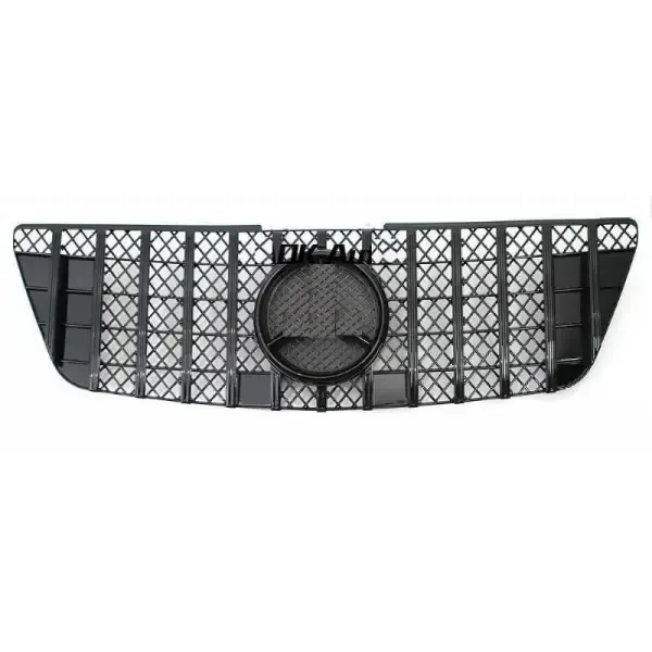 Sports Gt Amg Front Bumper Panamericana Grill W164 Grill Gtr Black Lci CC-1800 Compatible With Mercedes Ml W164 2009-2012