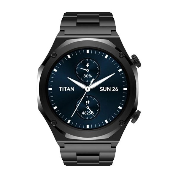 Titan Maestro Smartwatch, 1.43 inches AMOLED Display, Black