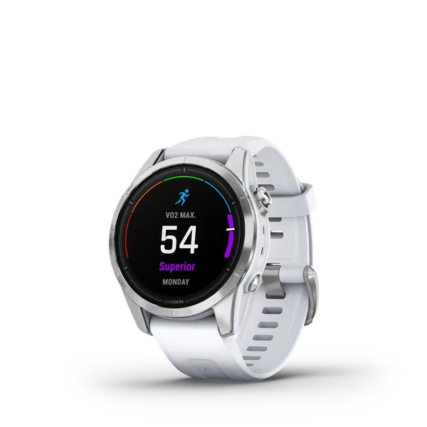 Garmin epix Pro (Gen 2) 42 mm - Silver Stainless Steel with whitestone band