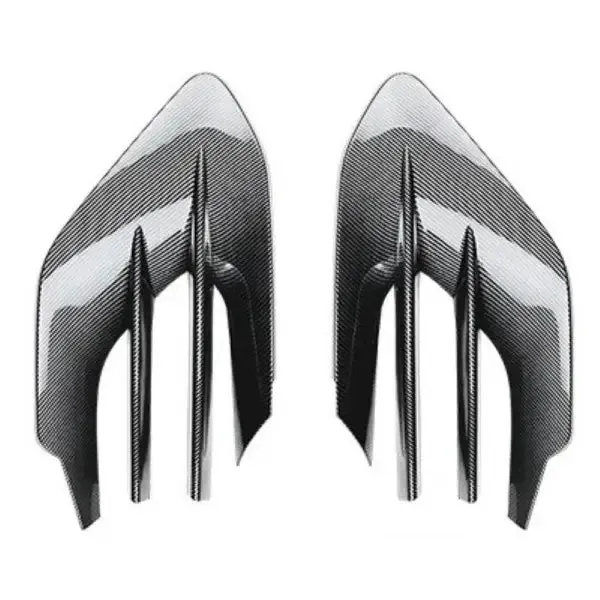 Front Bumper Fog Lamp Light Grill Cover Splitter Lip Skirts Flag Zst-592 Cf Carbon Fiber Look CC-4411 Compatible With Mercedes Gle Class W167 C167 2024+ Gle450 Gle53 Amg