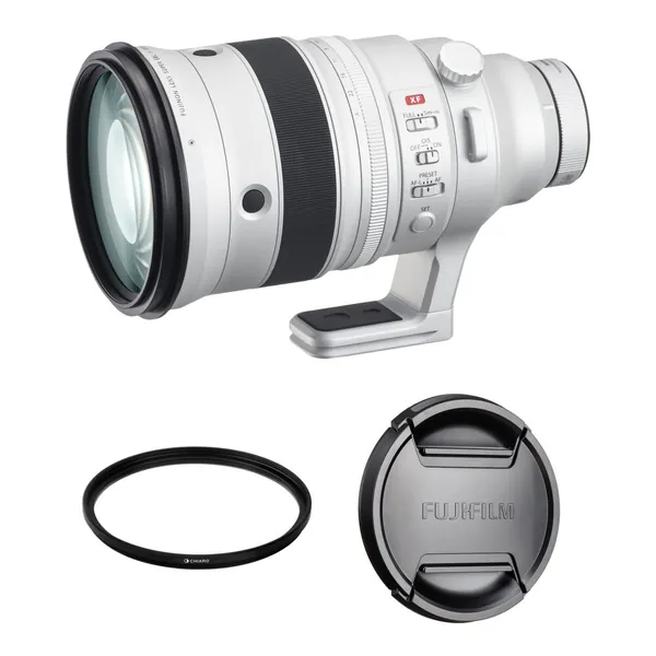 FUJIFILM XF 200mm f/2 R LM OIS WR Lens with XF 1.4x TC F2 WR Teleconverter and UV Filter Kit