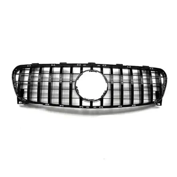Front Bumper Panamericana Grill W156 Grill Gtr Black Lci CC-1764 Compatible With Mercedes Gla W156 X156 2017-2020