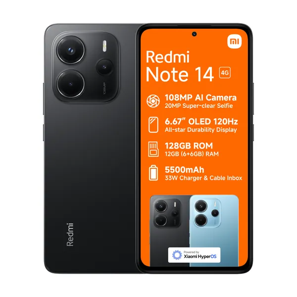 Xiaomi Redmi Note 14 Smartphone - (6+6GB RAM + 128GB)