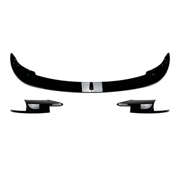 Front Bumper Splitter Skirts Lip Zst-550 Zst-552 Glossy Black CC-3780 Compatible With BMW 5 Series F10 2010-2017 M5