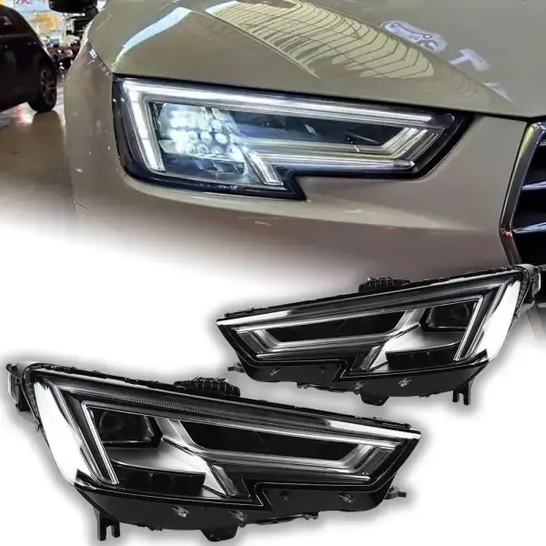 LED Headlight Projector Lens DRL Head lamp light Automotive Compatible With Audi A4 B9 A4L 2017-2020