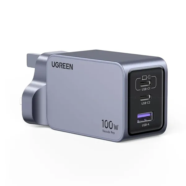 UGREEN Nexode Pro 3-Port 100W GaN Charger with USB-C to C Cable - X757 (25875)