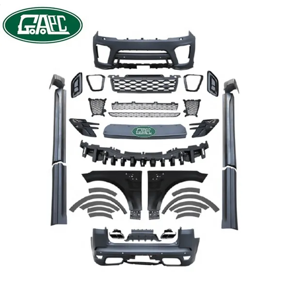 Germax Full Body Kits for Land Rover Range Rover Sport 2014 2015 2016 2017 SVR Update to 2018 2019 SVR Spare Parts GW0017