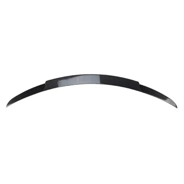 Rear Trunk Mid Wing Lip Splitter Skirts Flag Spoiler Brabus Style Zst-065 Cf Carbon Fiber Look CC-4239 Compatible With Mercedes C Class W205 2015-2022