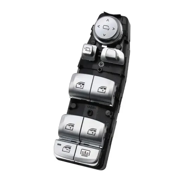 Power Master Window Lifter Switch Button Regulator Main 6 Pin 61319241949 Chrome CC-5469 Compatible With Bmw 5 Series F10 7 Series F02 6 Series F06 3 Series F30 F34 1 Series F20 X3 F25 X5 F15 X6 F16