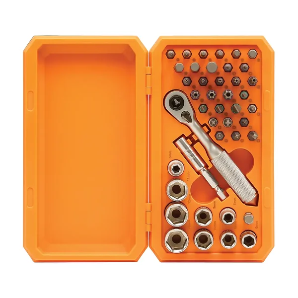 Green Lion 42-IN-1 Ratchet Socket Set - Black