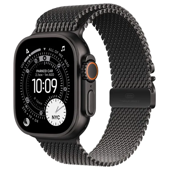Apple Watch Ultra 3 49mm Black Titanium Case GPS + Cellular Milanese Loop