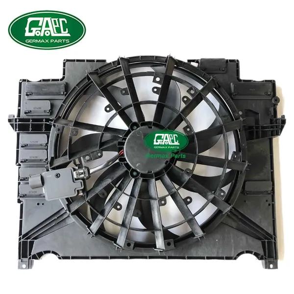 Germax Radiator Fan LR116198 LR137841 LR092805 T4A30643 T4A38660 T4A3313 HK838C607CF GL2627 GJ0884 Land Rover Range Rover Velar 2017- Jaguar F-PACE 2016-