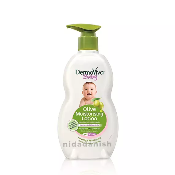Dabur Dermoviva Baby Moisturizing Lotion With Virgin Olive Oil, No Harmful ingredients 200ml (Pack of 6)