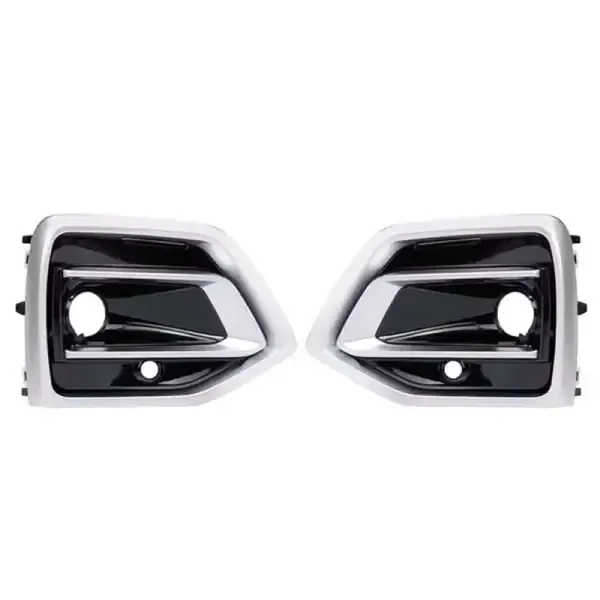Fog Lamp Light Grill Cover Frame Chrome With Hole CC-3330 Compatible With Audi Q5 Sq5 2021