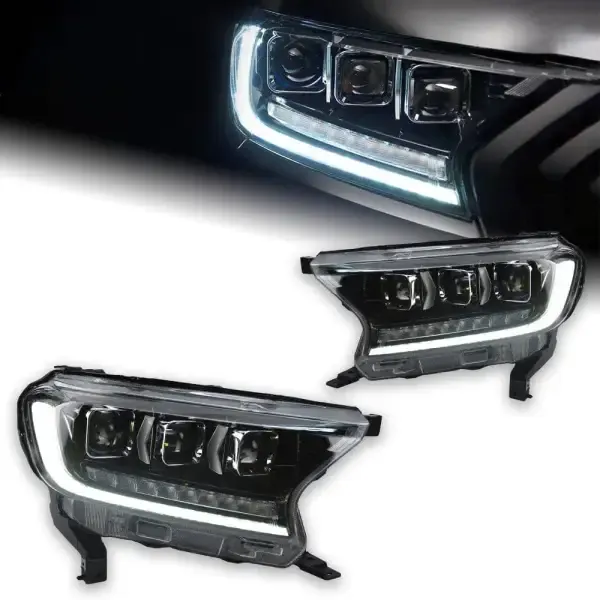 LED Headlight Head Lamp Light DRL LED Beam Compatible With Ford Everest 2016-2020 Ranger Endeavor
