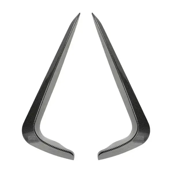M Tech M Sports M Performance Front Bumper Side Lip Spoiler Skirts Splitter Zst-497 Cf Carbon Fiber Look CC-3979 Compatible With Bmw 3 Series E90 Lci 2008-2012