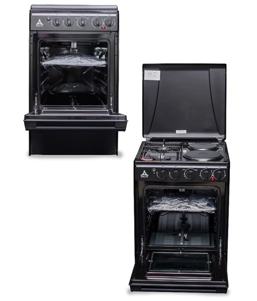 Delta Gas Cookers 50x55cm Gas Oven & Grill 2 Gas Burner Black, DGC22B