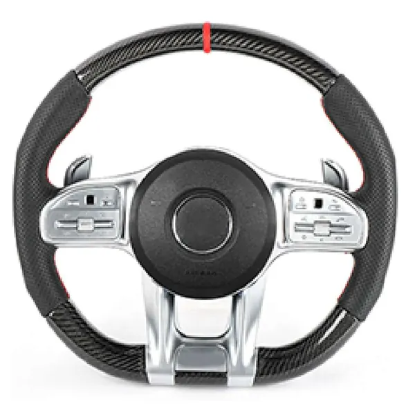 Upgraded Custom Amg Brabus Maybach Full Steering Wheel Style 7bcb39 CC-8125 Compatible With Mercedes A B C E S G V M Class Ml Gl Gla Glb Glc Gle Gls Slk G55 G63 G Wagon Eqs