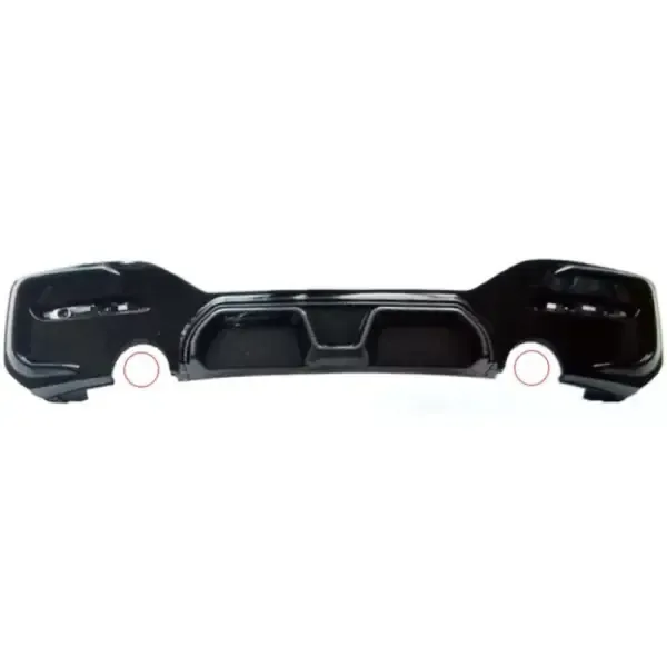 Rear Lip Diffuser Rear Diffuser After Lip Carbon Fiber Look Cs 0-0 Dual Side Single CC-3186 Compatible With BMW 1 Series F20 LCI 2015-2019