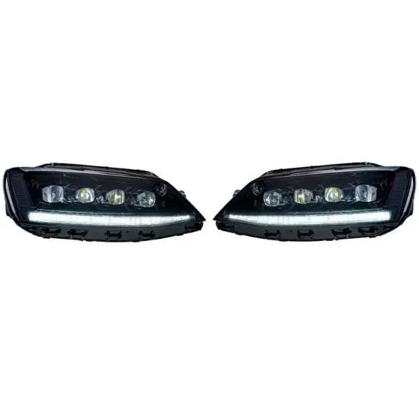 Upgraded Head Light Lamp Xenon Headlight Retrofit Upgrade Modified Led Drl Hid Matrix Style For Helogen Car 7 CC-5777 Compatible With Volkswagen Vw Jetta Mk6 2011-2018