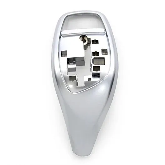 Gear Shift Knob Trim Cover Silver Chrome 61319252141-a3-1 CC-7828 Compatible With BMW 1 2 3 4 5 6 7 Series F20 F30 F34 14-18 F32 14-18 F10 F07 F12 F06 13-17 F01 F02 09-15 X3 X4 F25 F26 13-16