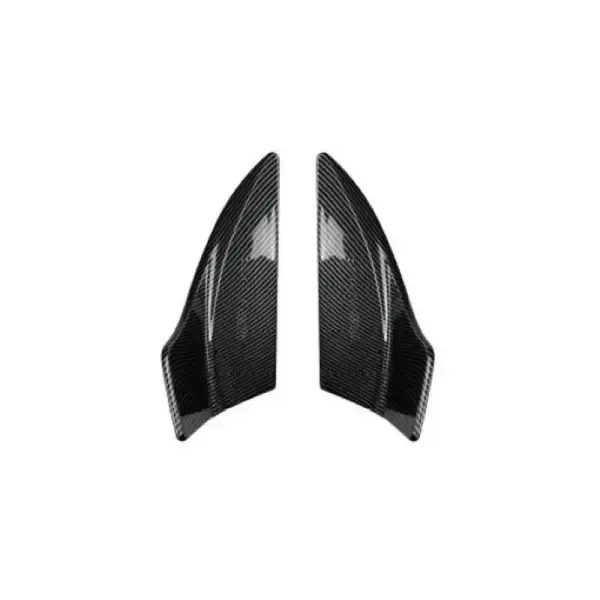 Front Bumper Lip Splitter Skirts Flag Spoiler Zst-051 Cf Carbon Fiber Look Brabus Amg Style CC-4291 Compatible With Mercedes C Class W206 2022+