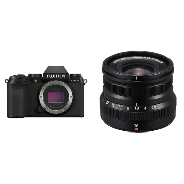 FUJIFILM X-S20 Mirrorless Camera with 16mm f/2.8 Lens Kit