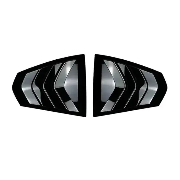 Rear Window Louver Shutter Side Vent Cover Trim Zst-456 Carbon Fiber Look CC-3718 Compatible With Bmw 3 Series G20 2019+