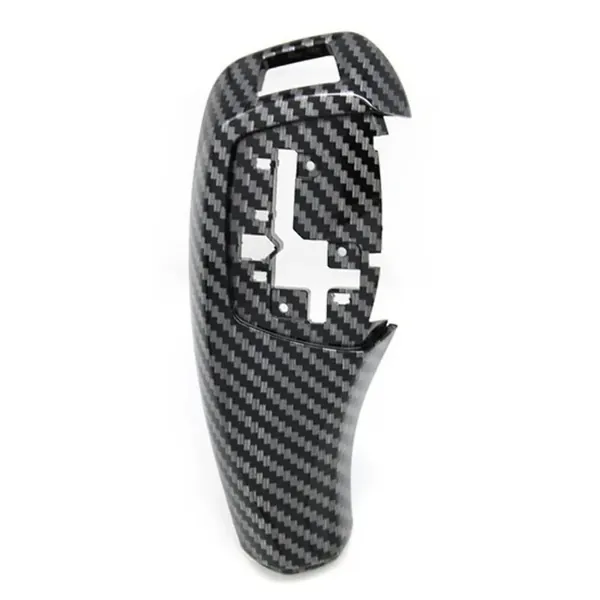 Automatic Gear Shifter Knob Selector Shift Lever Cover Carbon Fiber 61319155449-1-2 CC-7812 Compatible With Bmw 5 Series E60 E61 2006-2011 6 Series E63 E64 2006-2010