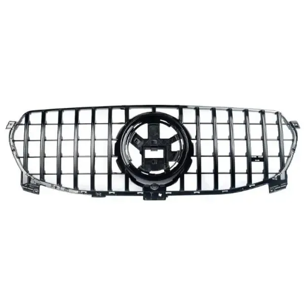 Front Bumper Panamericana Grill W167 Grill Gtr Black Dynamic Gle CC-1788 Compatible With Mercedes Gle W167 X167 2019-2023