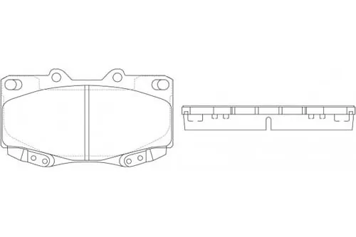 Toyota Fortuner, Hilux Front Brake Pads