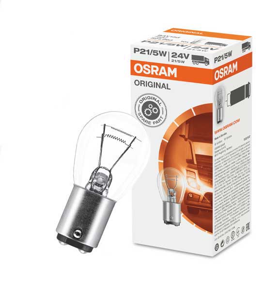 OSRAM ORIGINAL Indicator Bulb P21/5W, (24V, 21/5W), BAY15d 7537
